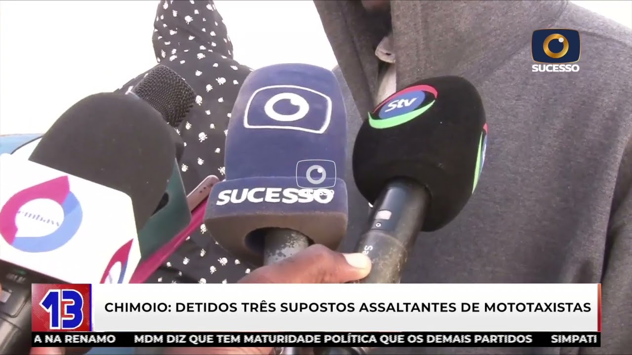 TRÊS SUSPEITOS DE ASSALTAR MOTO-TAXISTAS DETIDOS EM CHIMOIO