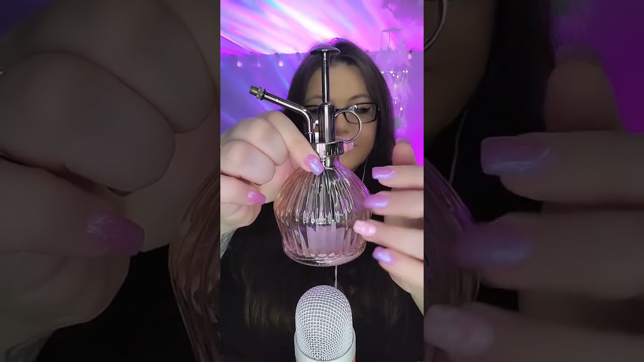 I'm so in love with this vintage perfume bottle 😍#asmr #asmrsounds #tingles #asmrvideos