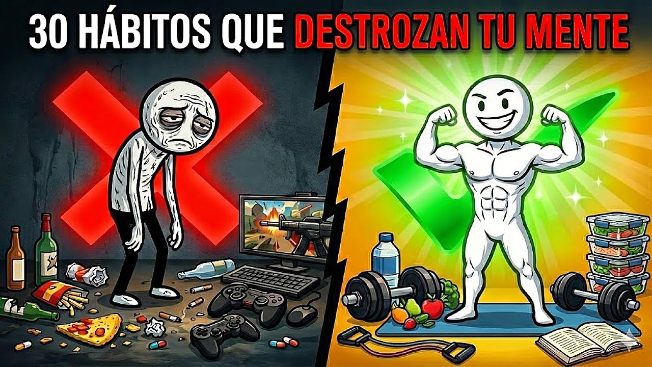 30 hábitos que DESTROZAN tu MENTE y NO te das cuenta