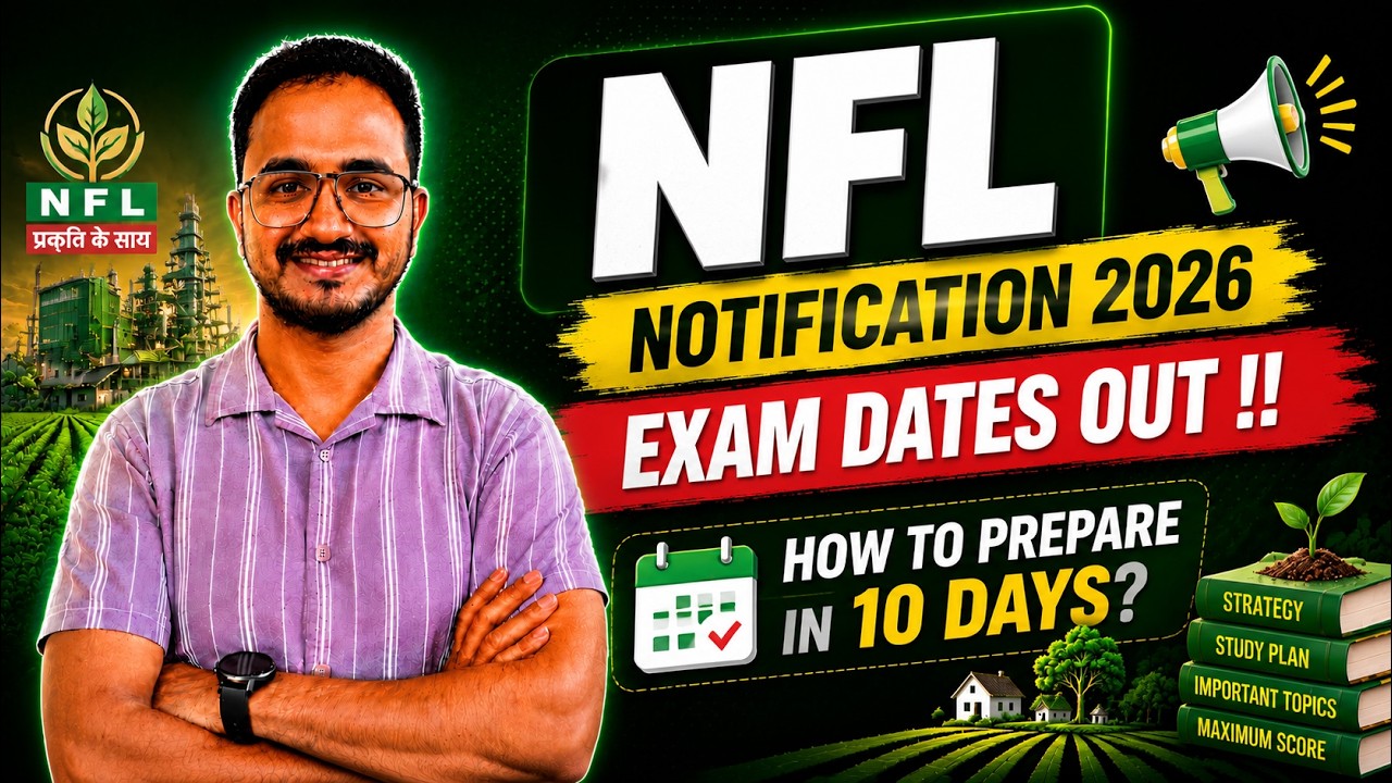 NFL Recruitment 2026 | MT Marketing & Field Representative Exam Dates Out || Strategy for 10 Days?