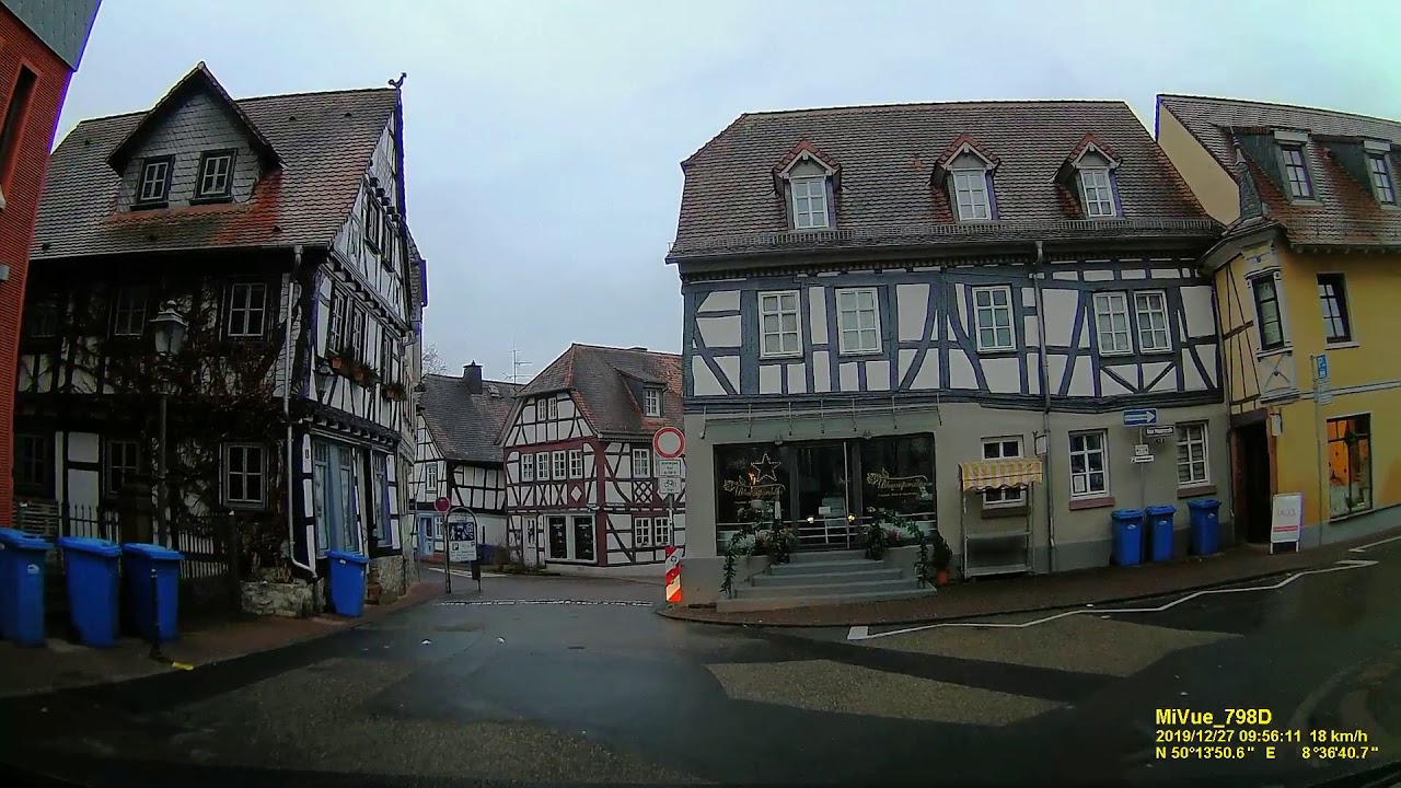 D: Bad Homburg v. d. Höhe. Hochtaunuskreis. Rundfahrt durch die Innenstadt. Dezember 2019