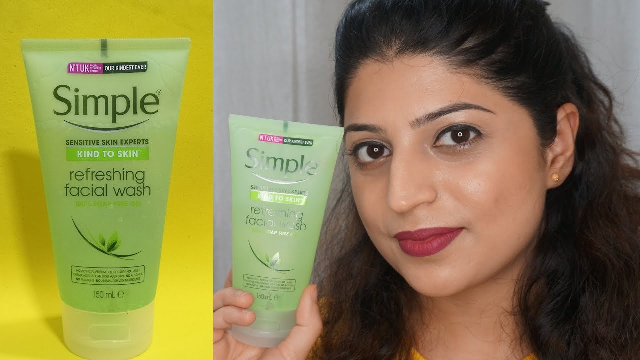 *New* Simple Refreshing Facial Wash Review | UK's No.1 Skincare Brand Now In India | Sayali Pingale