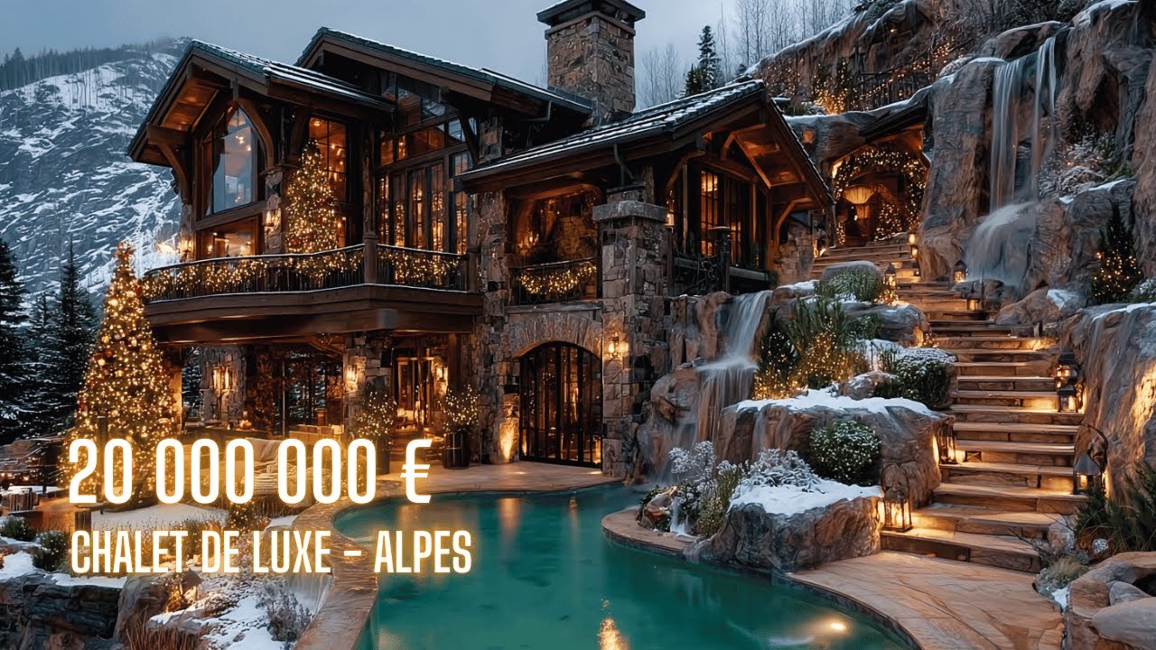 INCROYABLE Chalet de Luxe dans les Alpes à 20M€ ! 😱 Visite complète