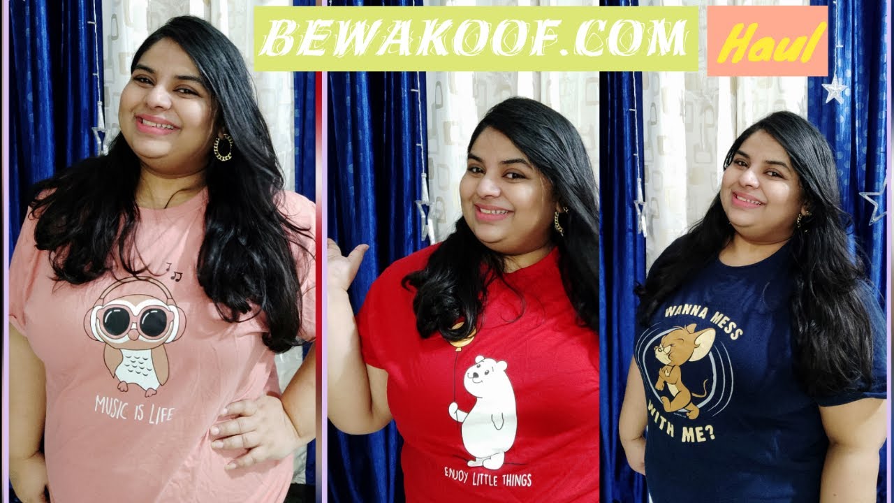 Bewakoof.com Haul | HONEST bewafook.com review | Tshirt Try on Haul under Rs.300 | MyLovelyWorld