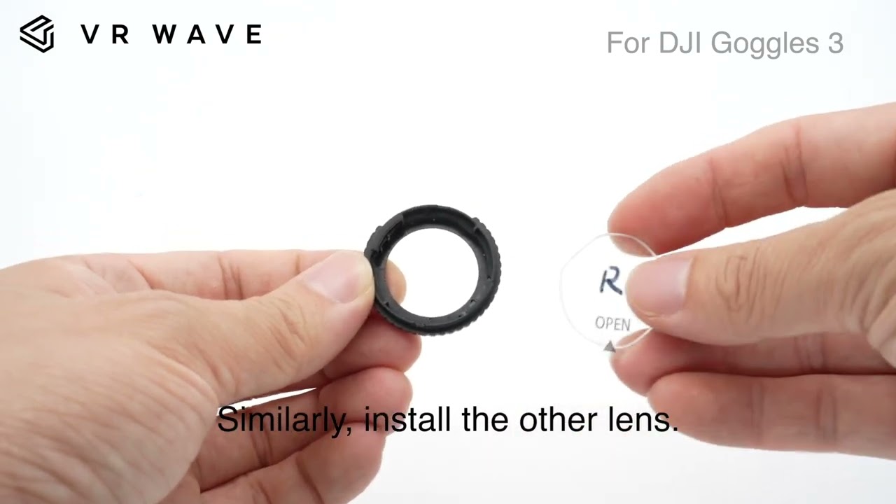 DJI Goggles 3 Prescription Lenses Installation Tutorial