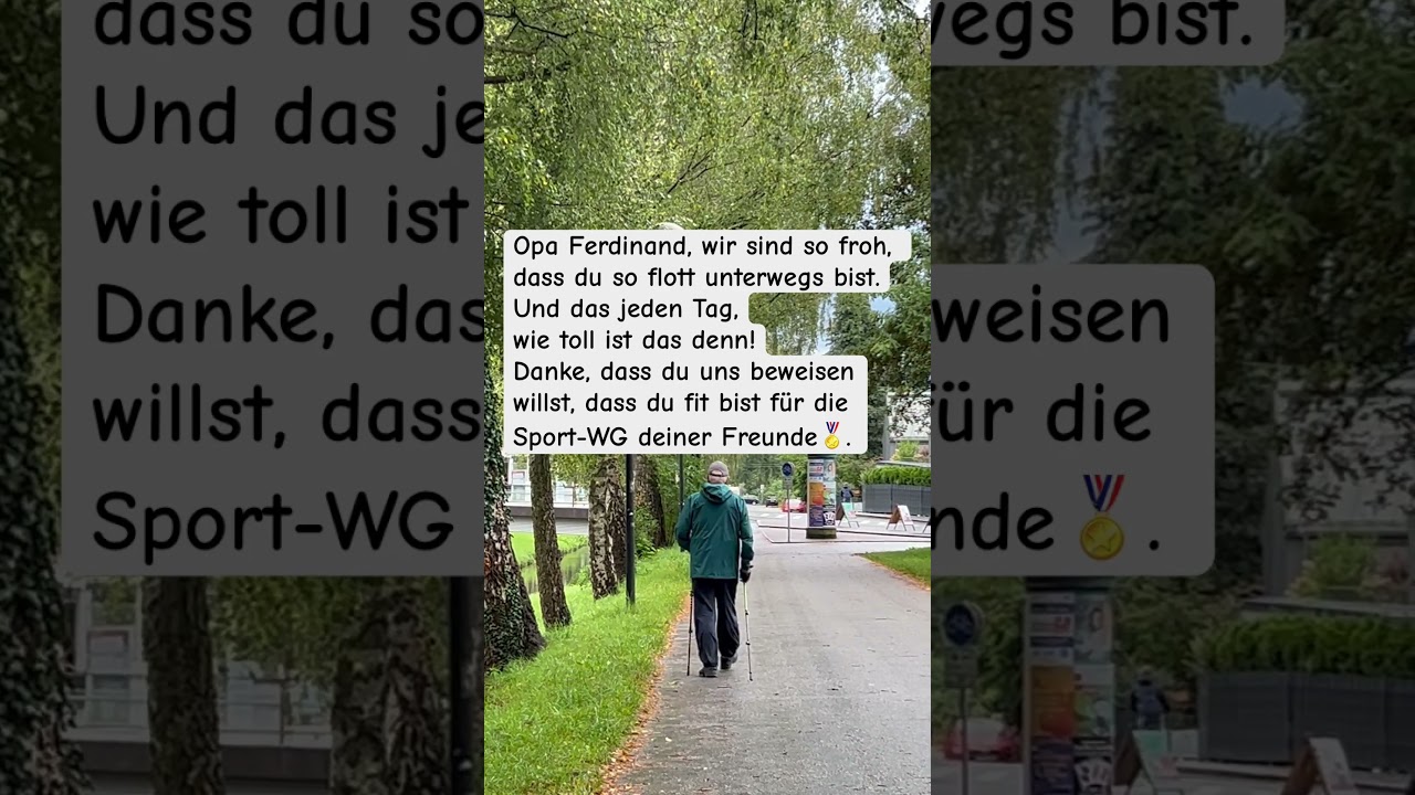 Senioren Sport-WG #meineelterndiepflegeundich #senioren #seniorensport #seniorenwg #walkingaround
