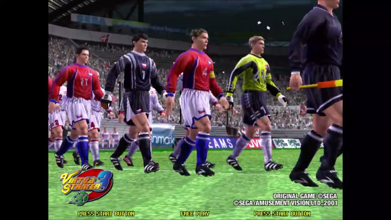 VIRTUA STRIKER 3 – 2001 arcade retrogame longplay , Spain Playthrough