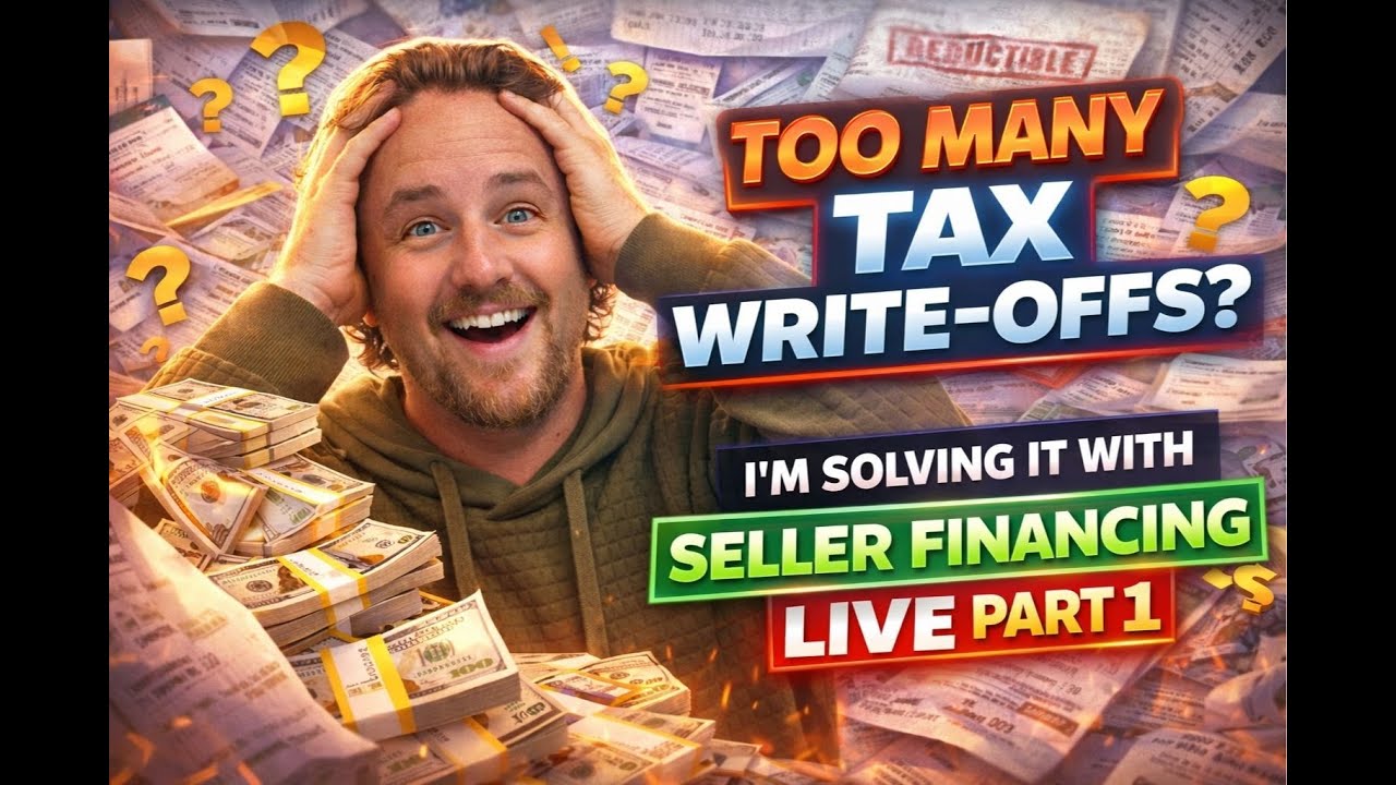 Too Many Tax Write-Offs? I’m Solving It With Seller Financing LIVE
