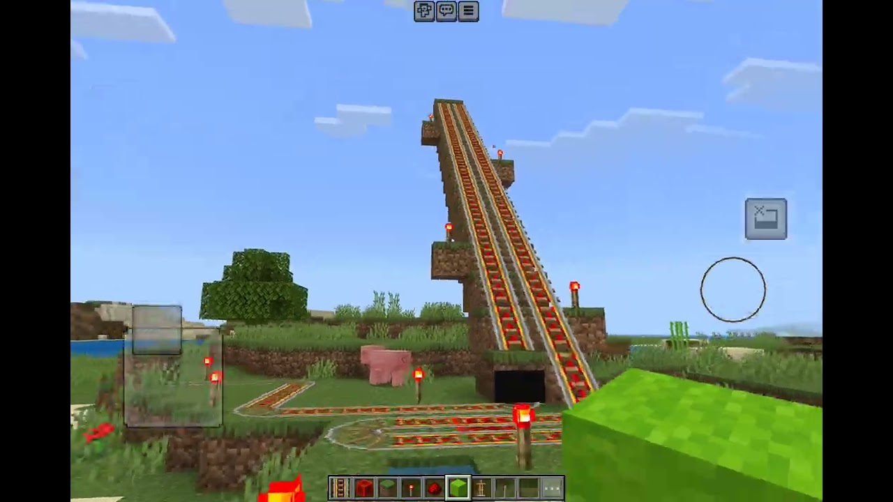 Minecraft roller coaster