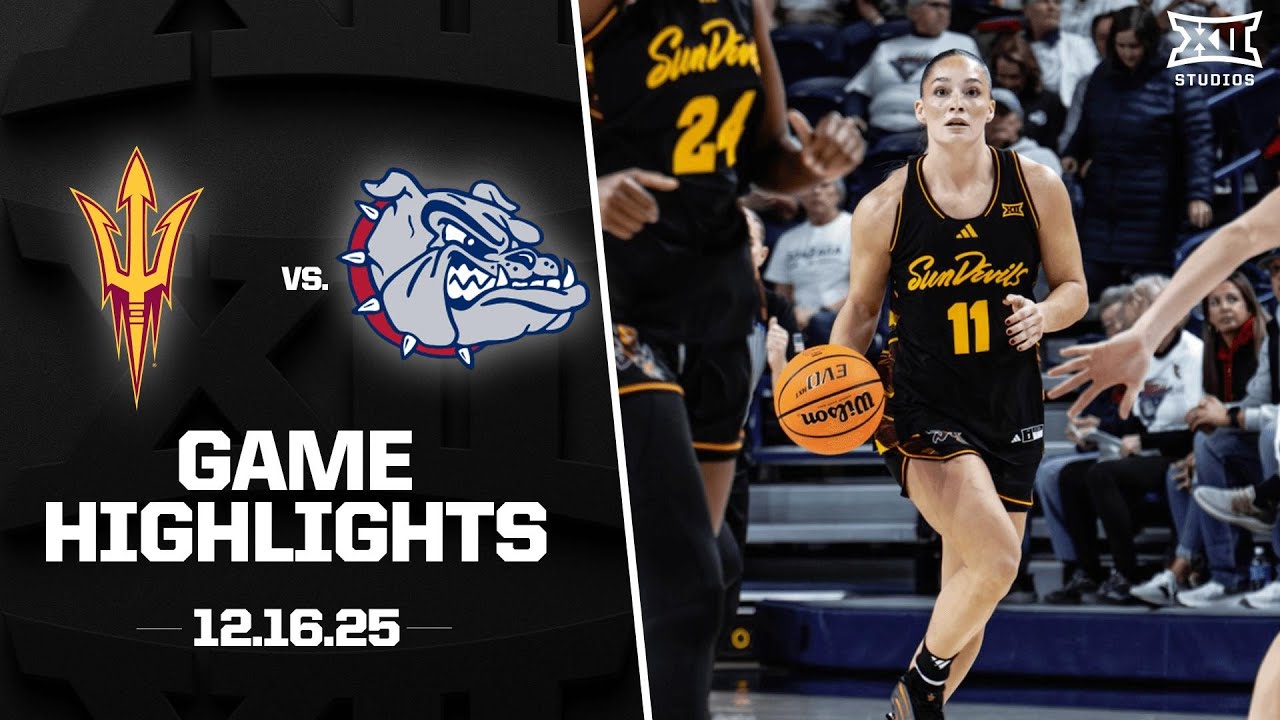 Arizona State vs. Gonzaga Game Highlights | 2025-26 Big 12 Women's Basketball