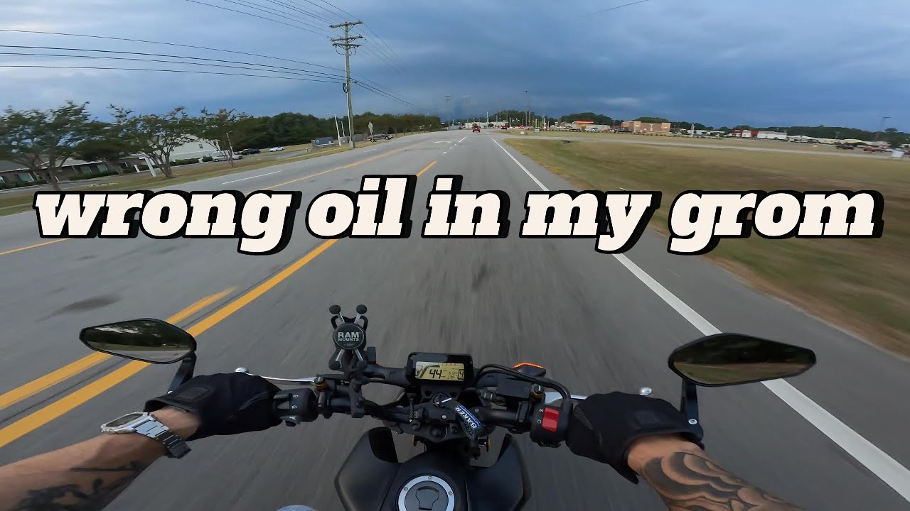 Автомобильное масло в Grom | Moto Vlog