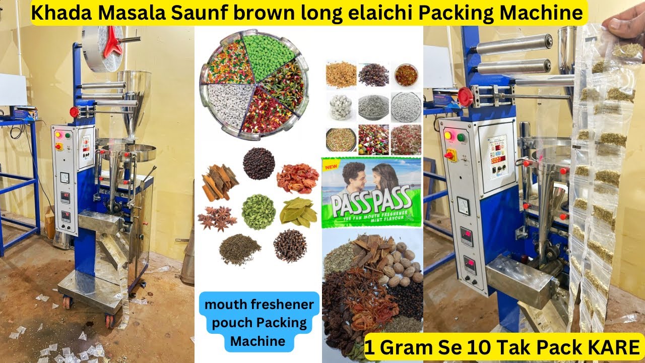 Mouth Freshener Packing Machine |Supari Gutkha Elaichi Saunf Packing Machine #mouthfreshenerpacking