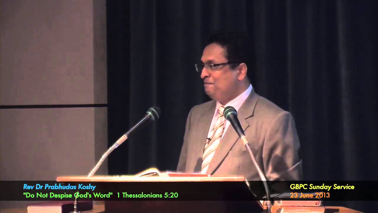 Do not Despise God's Word (1 Thessalonians 5:20)