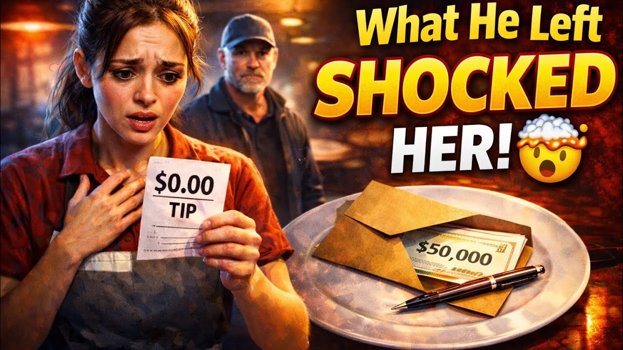 He Left a $0 Tip — What the Single Mom Found Under the Plate Shocked Everyone 😲