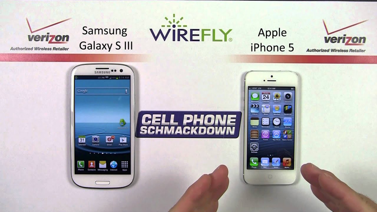 Samsung Galaxy S III vs. iPhone 5 Smartphone Schmackdown by Wirefly