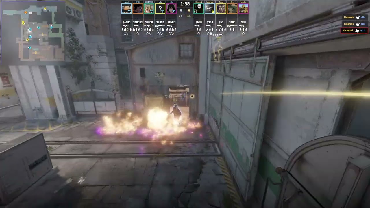 Pro Train Nades To Stop Popdog Push By CTs on Train in CS2