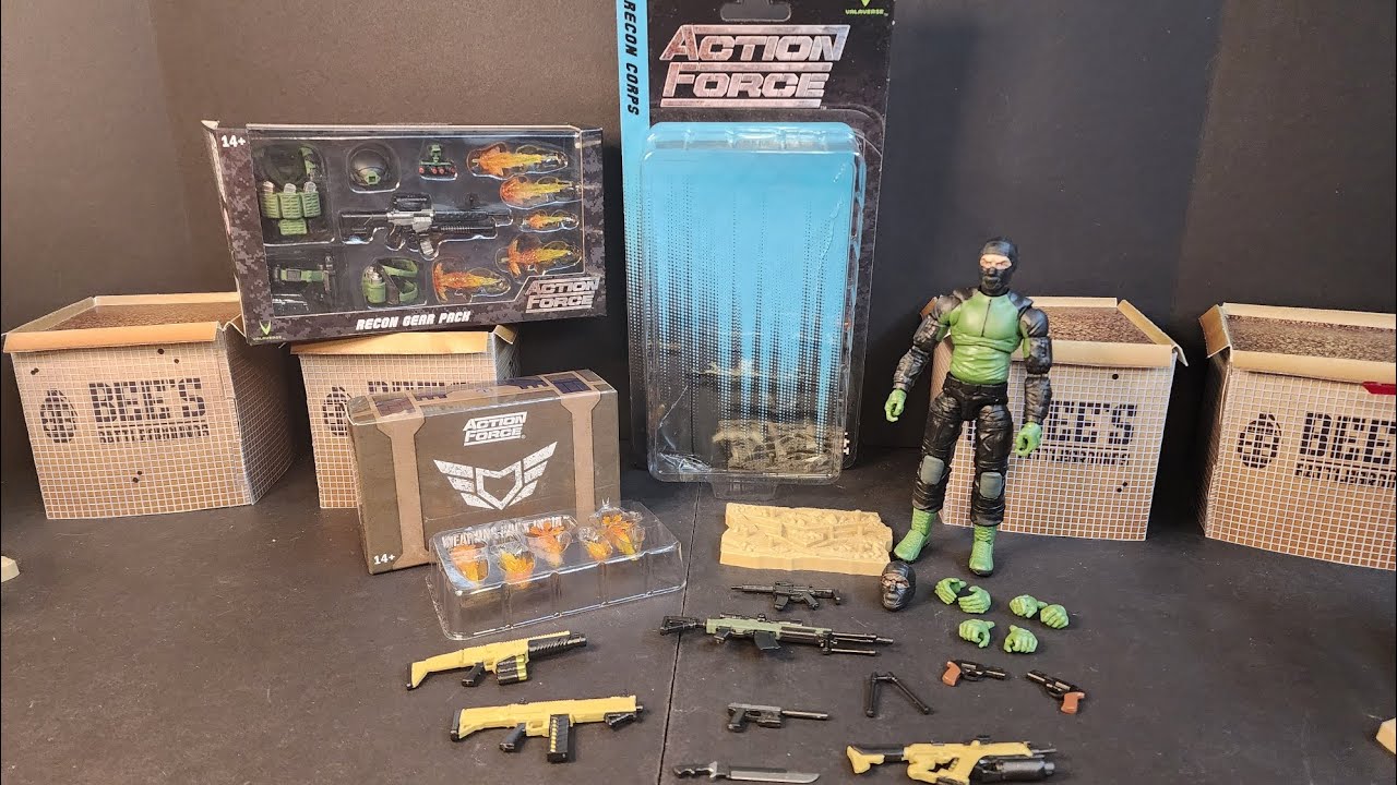 Valaverse Action Force Recon Corps, Recon Gear Pack and Weapons Pack India