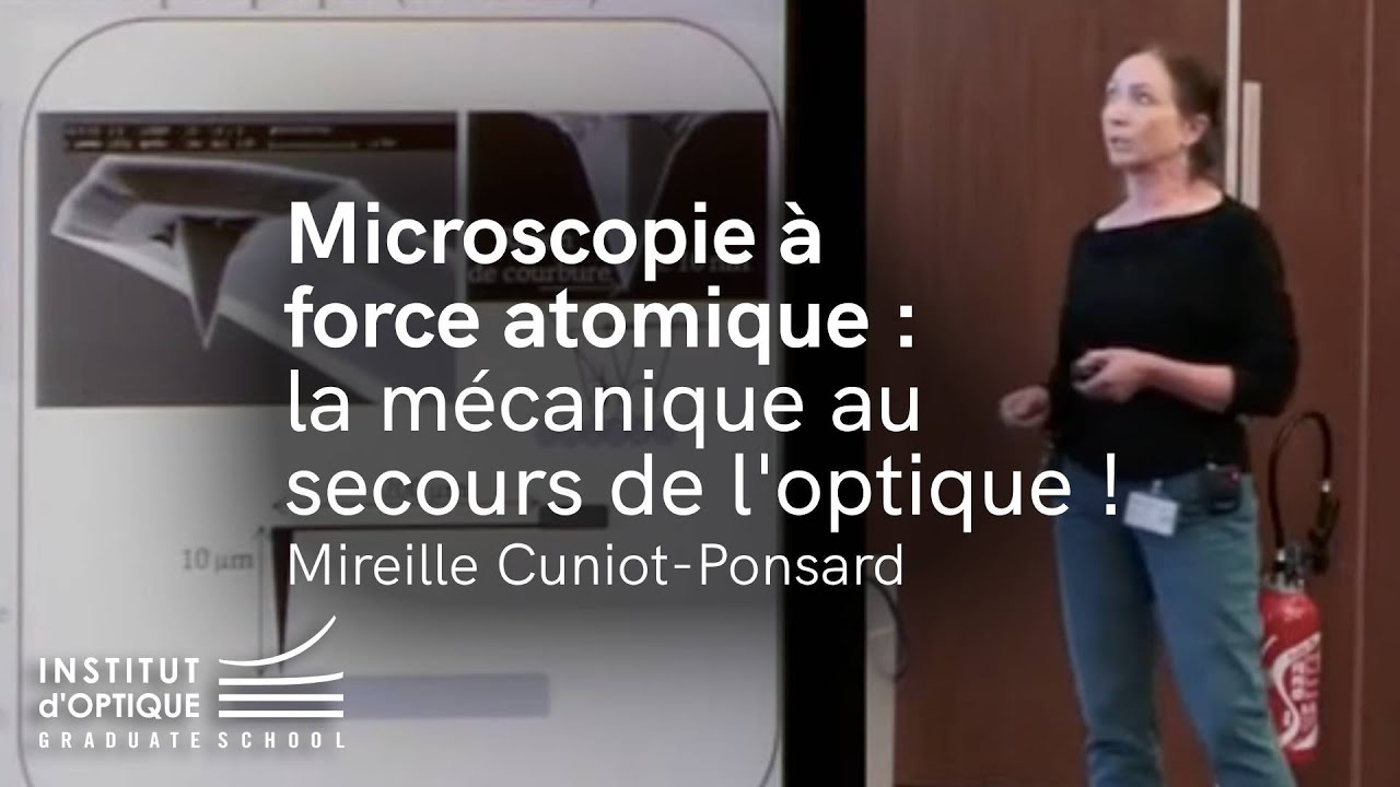 Microscopie &agrave; force atomique : la m&eacute;canique au secours de l'optique !