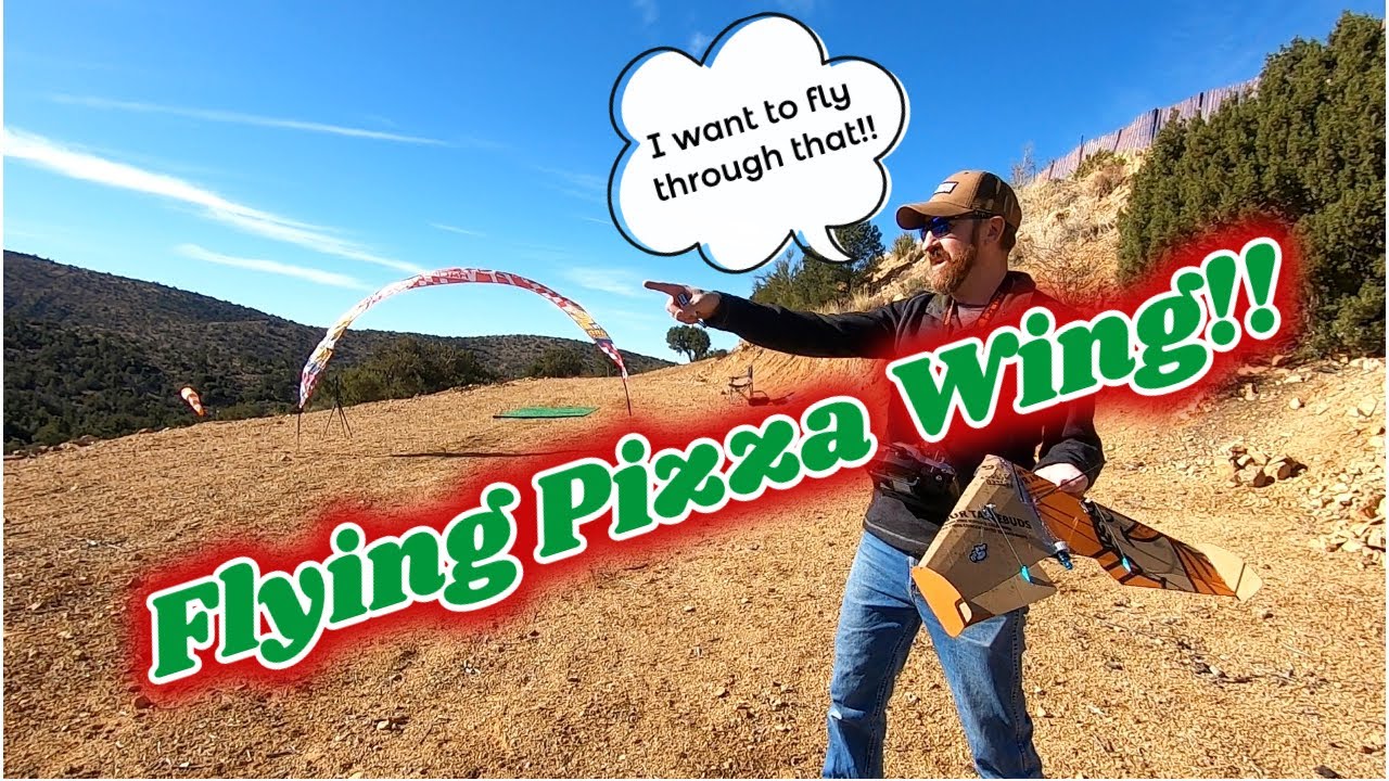 Little Caesars Pizza Box Flying Wing!