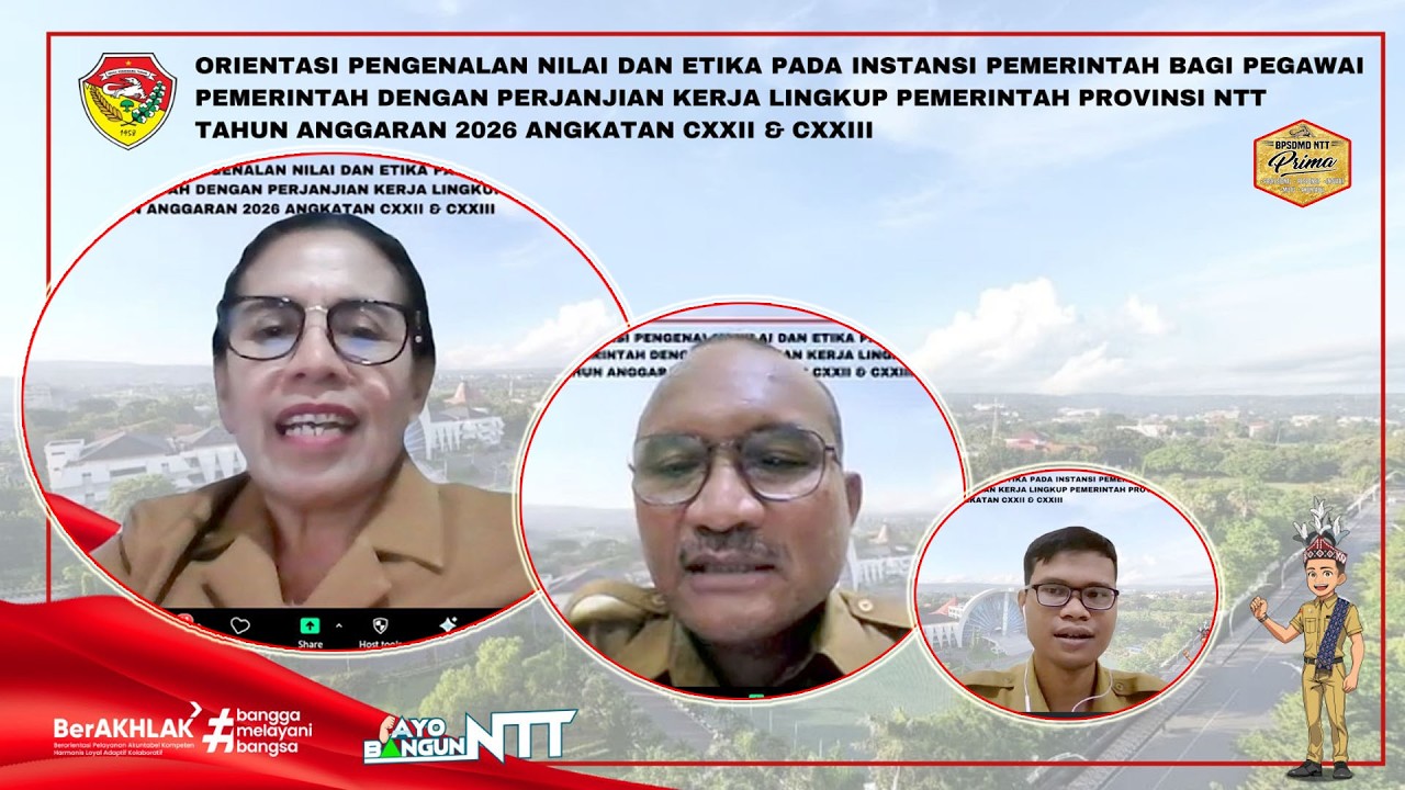 Upacara Pembukaan PPPK Gelombang 4 Angkatan CXXIII Lingkup Pemerintah Provinsi NTT Tahun 2026