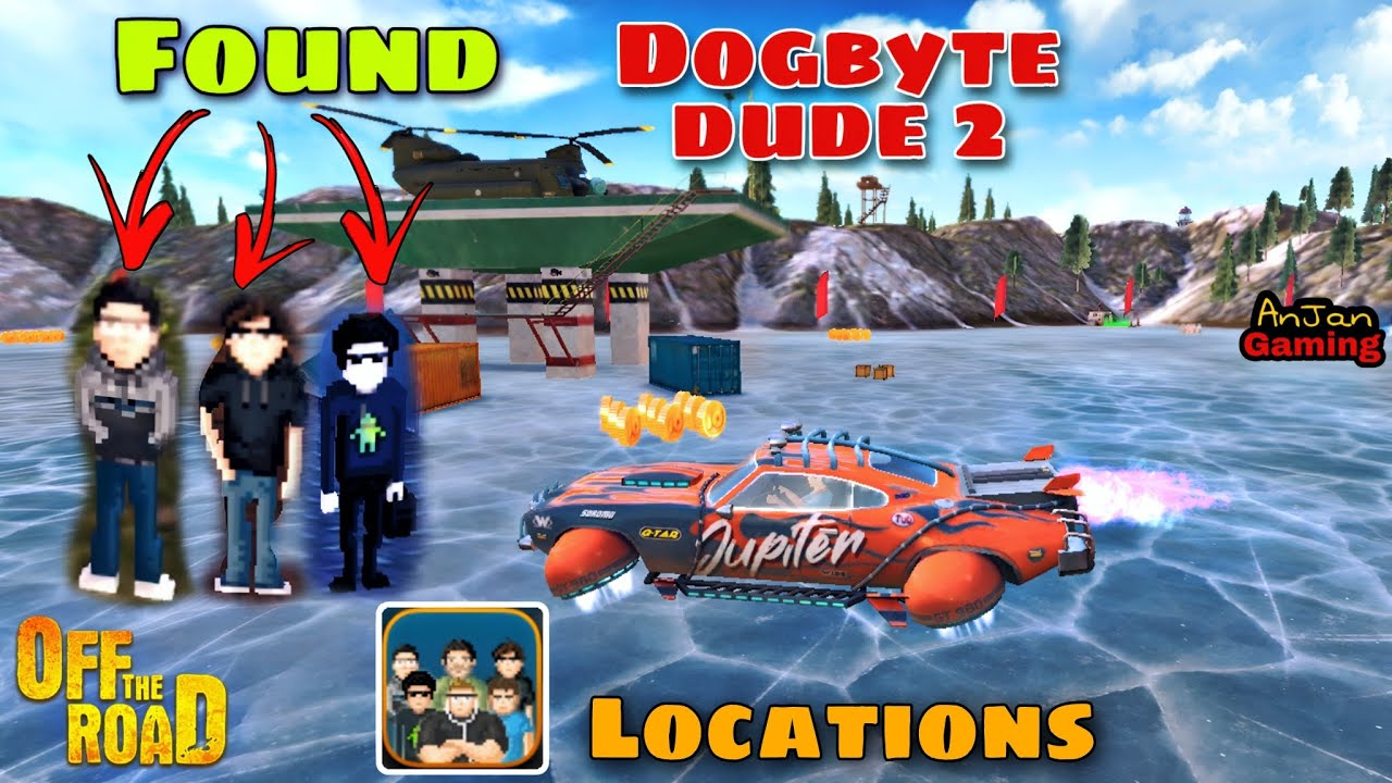 Off The Road Dogbyte dude 2 found with Jupiter 💥🤩 || OTR Dogbyte dude 2 all Locations in Frozen lake