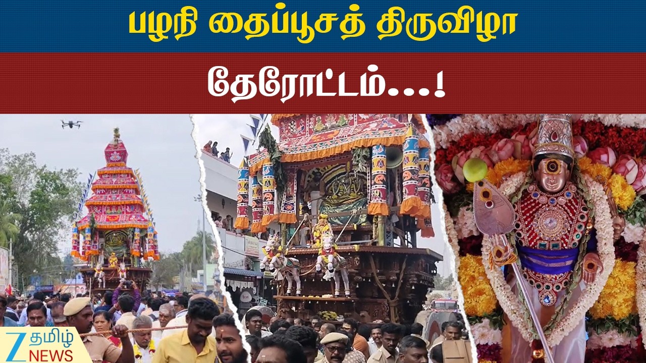 Palani | Thaipusam | பழநி தைப்பூச விழா திருத்தேரோட்டம்!