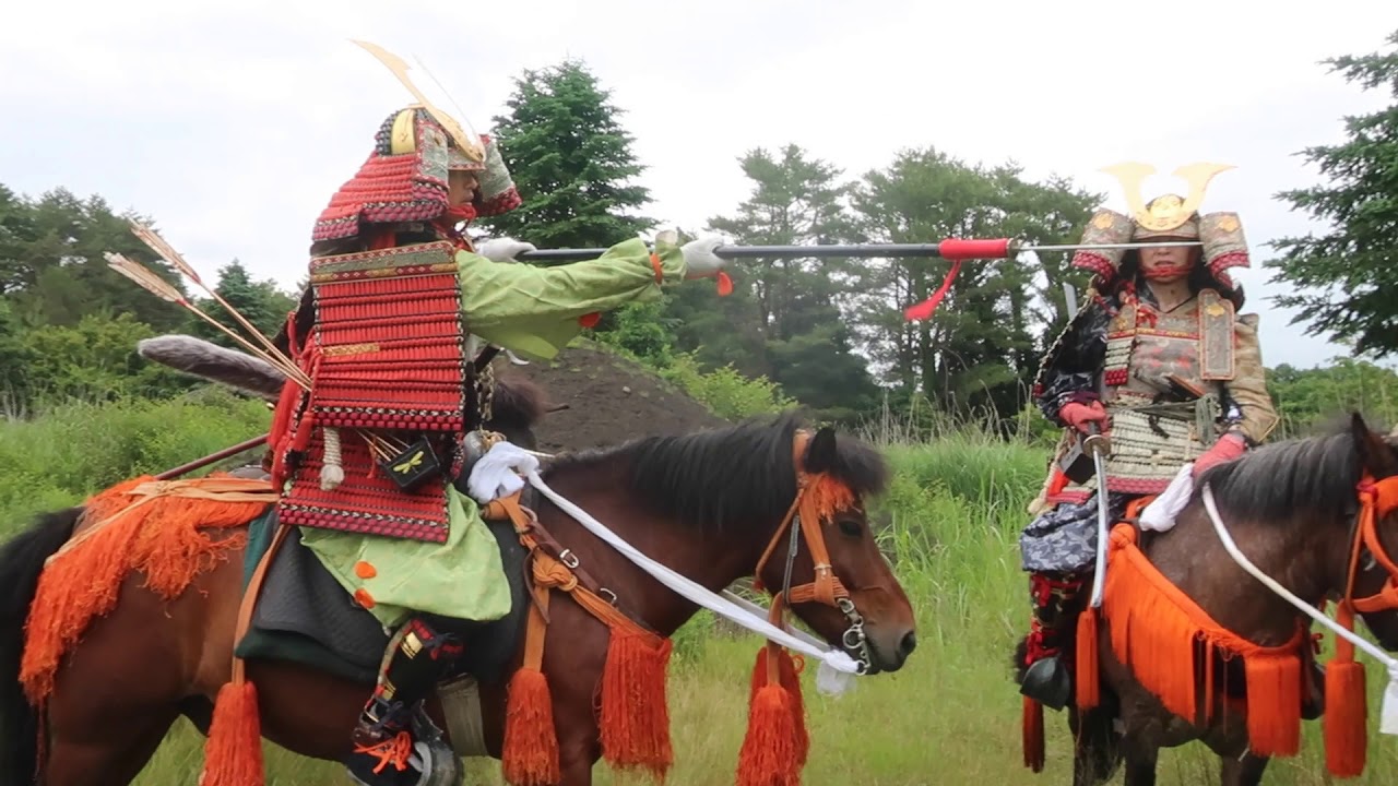 鎌倉武者の甲冑騎乗戦・軍馬術、武芸としての乗馬１・紅葉台木曽馬牧場
