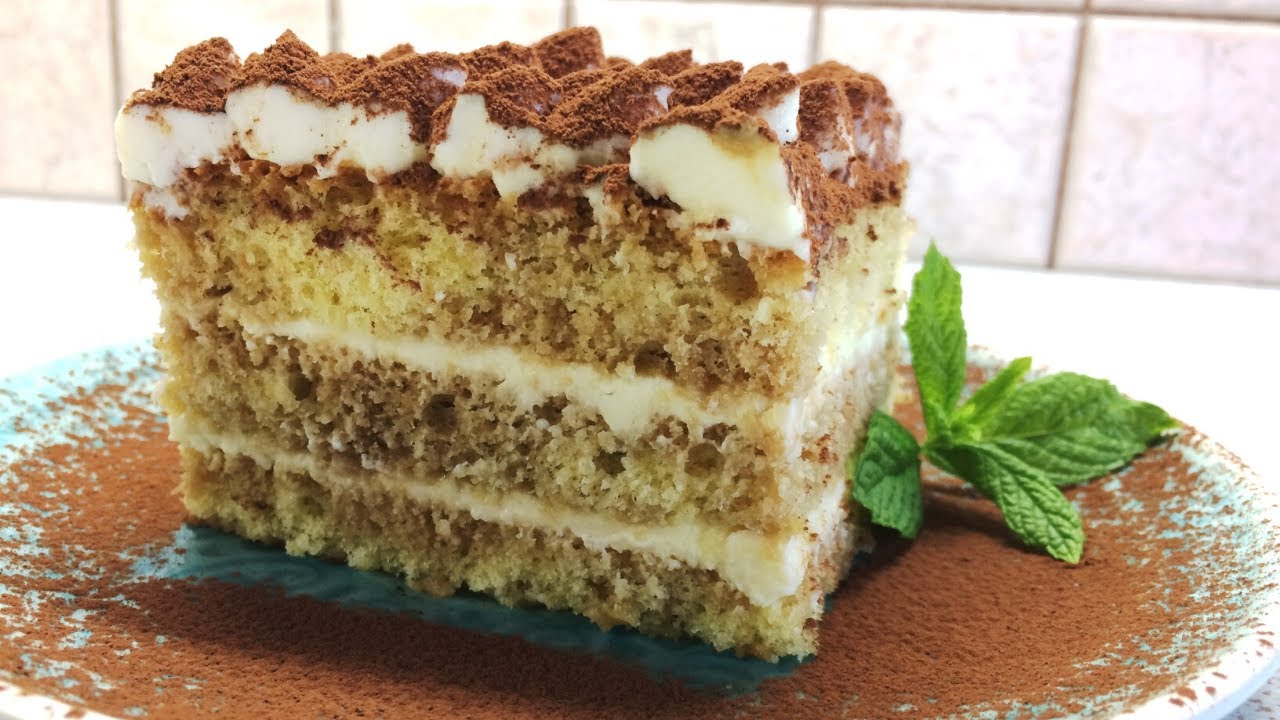 🔴Τούρτα Τιραμισού με Kρέμα Xωρίς Aυγά |Tiramisu Cake | Από Delicious Recipes