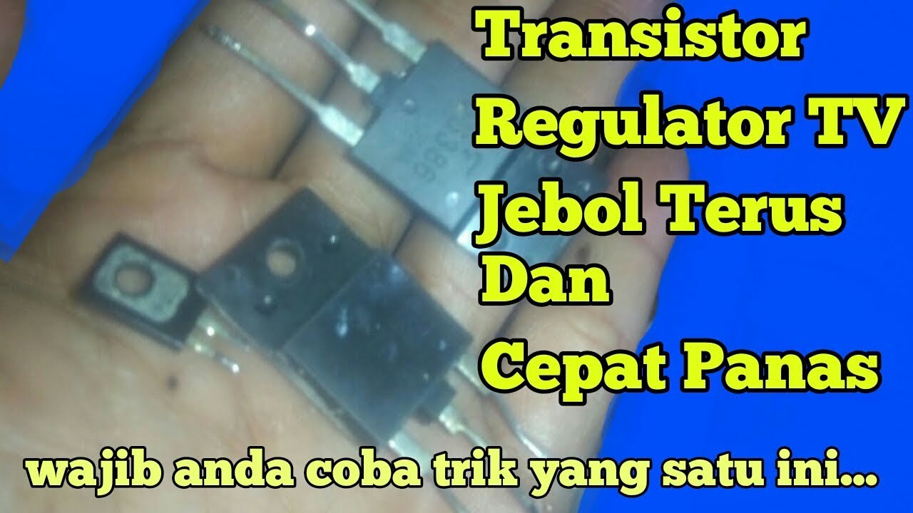 Coba pakai trik ini jika transistor regulator,cepat panas dan jebol terus..
