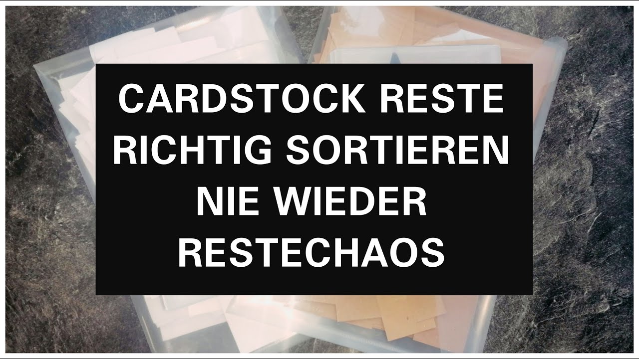 CARDSTOCK RESTE AUFBEWAHRUNG | PAPER STORAGE | CRAFT ORGANISATION | ORDNUNGSHACK |