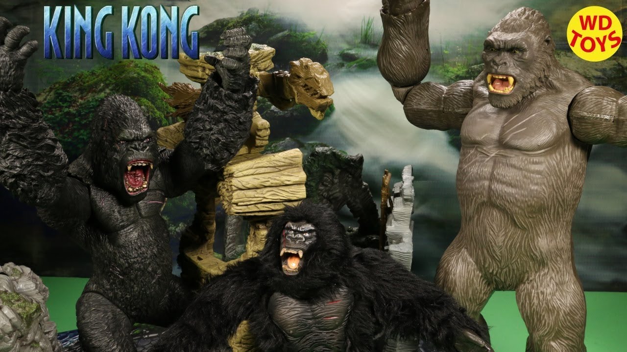 Новый Skull Island Kong 8-й Wonder Of The World 2005 Universal Studios Playmates Unboxing