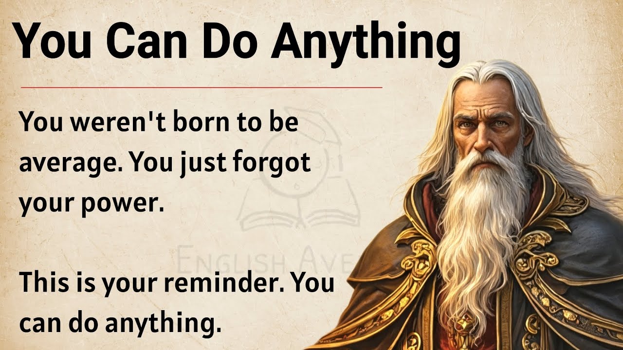 You Can Do Anything - One Life, One Chance || Improve Your English Fluency ✅️ 