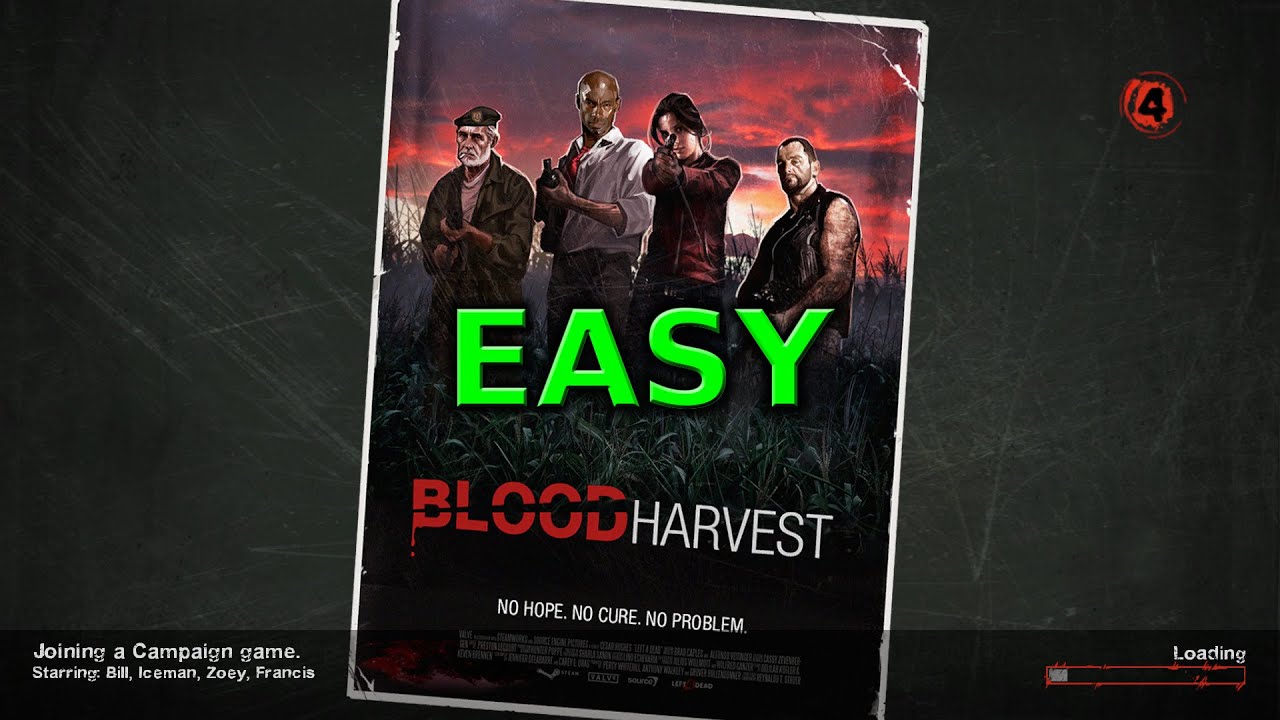 Left 4 Dead 2: Blood Harvest - Low Gore - Easy Difficulty