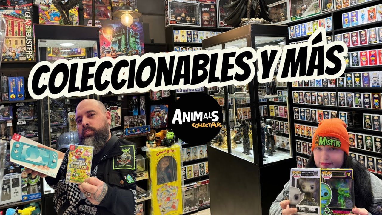 Un local LLENO de COLECCIONABLES: figuras, vinilos, peliculas y más