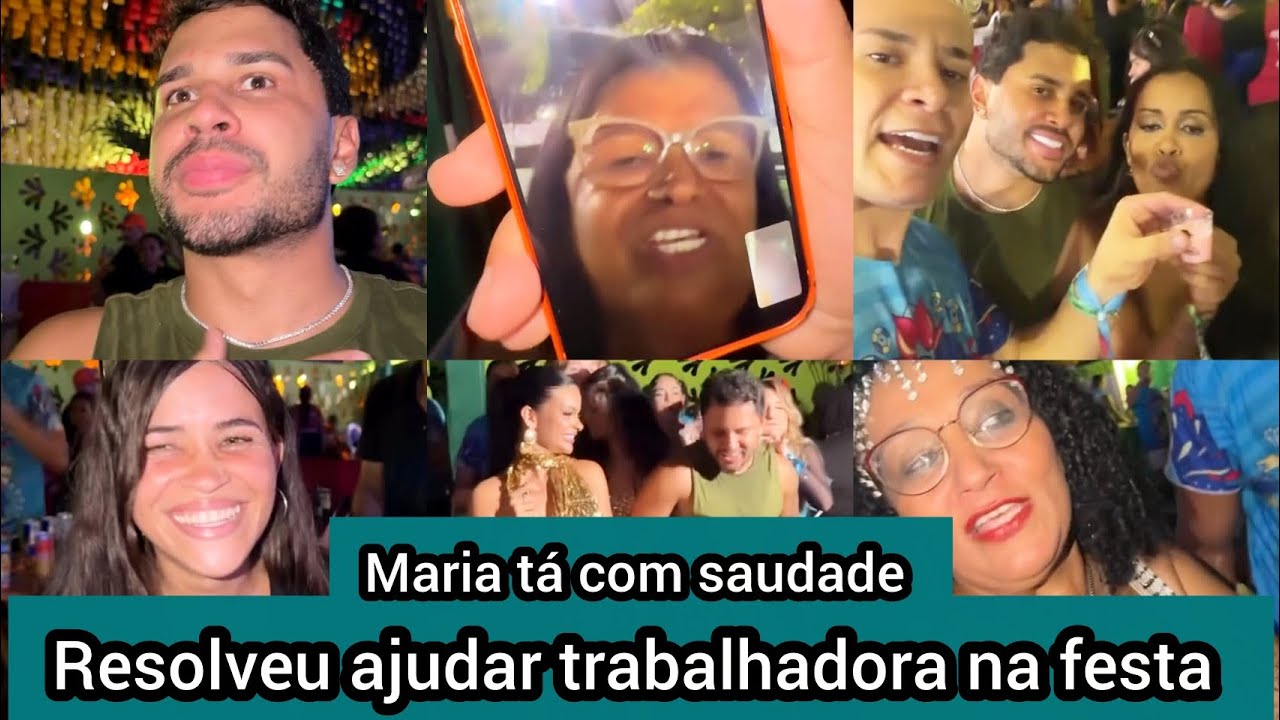 Lucas Guimarães recebe ligação da Maria no meio da festa e ajuda trabalhadora com dinheiro 