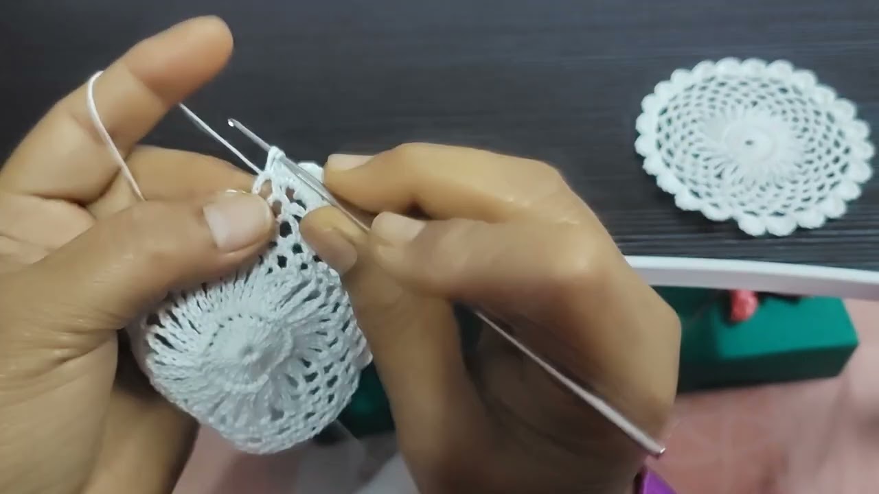 Crochet a Mini Doily: Quick & Cute Step-by-Step Guide Part 3 🧶✨🌟