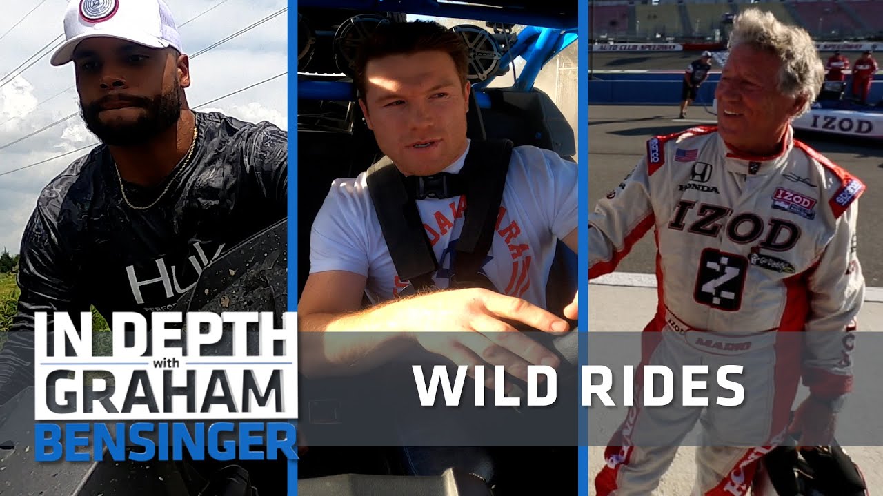 Full throttle rides with Dak, Canelo, Andretti
