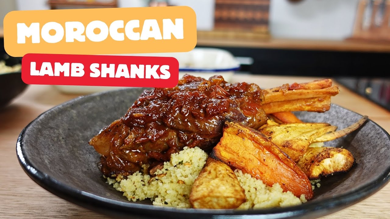 Spice Up Your Dinner: Moroccan Lamb Shanks with Couscous & Roasted Vegetables!