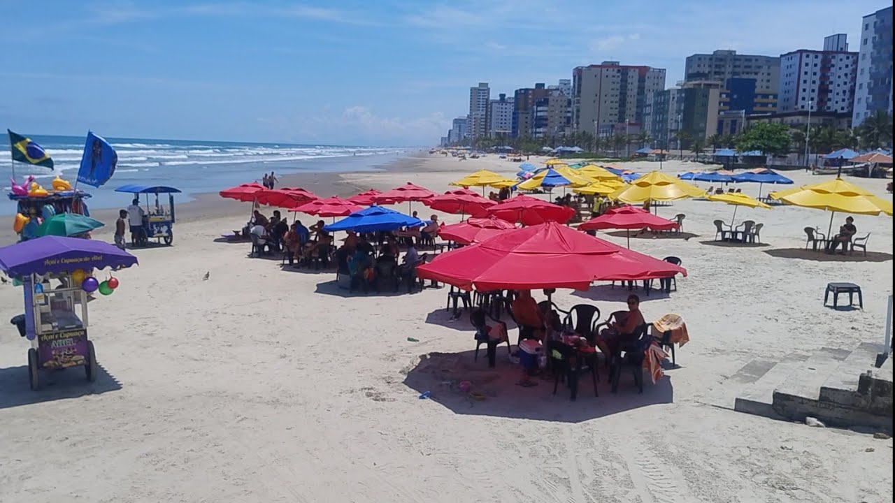 Praia de Mongaguá litoral sul segunda feira 15/12/25 30⁰⛅😘😎🫣☀️