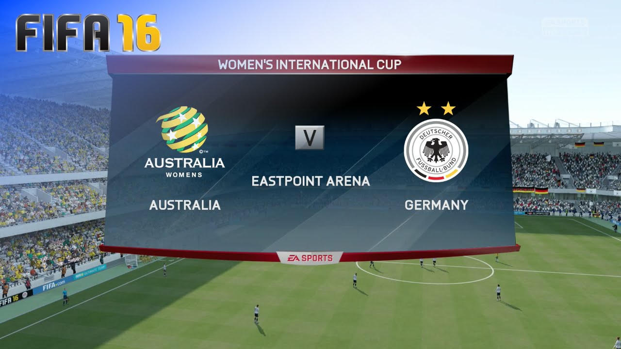 FIFA 16 - Australia Women's Team vs. Germany Women's Team (Women's Int'l Cup - Match #10)