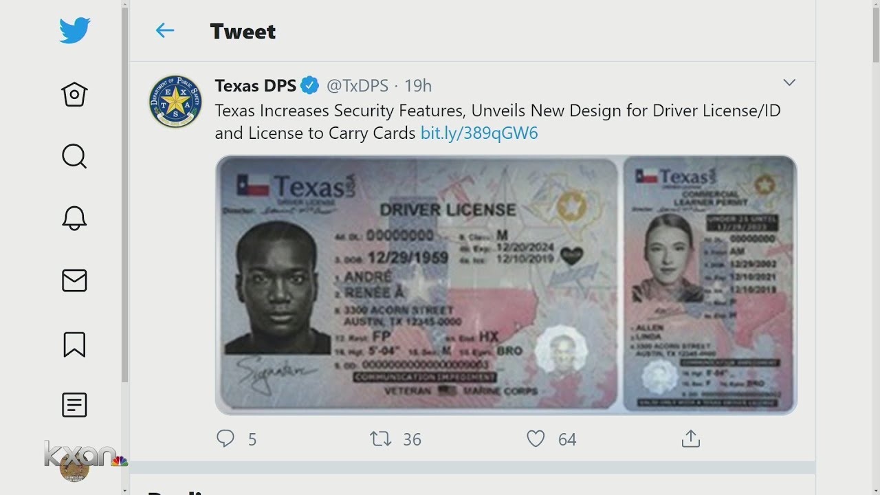 New Texas driver's license features