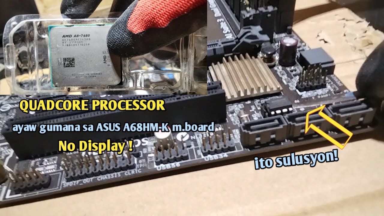 Hindi kana Mag-aalala sa Nabili mong AMD A8-7680 Processor na no-Display Pag Mapanood to!