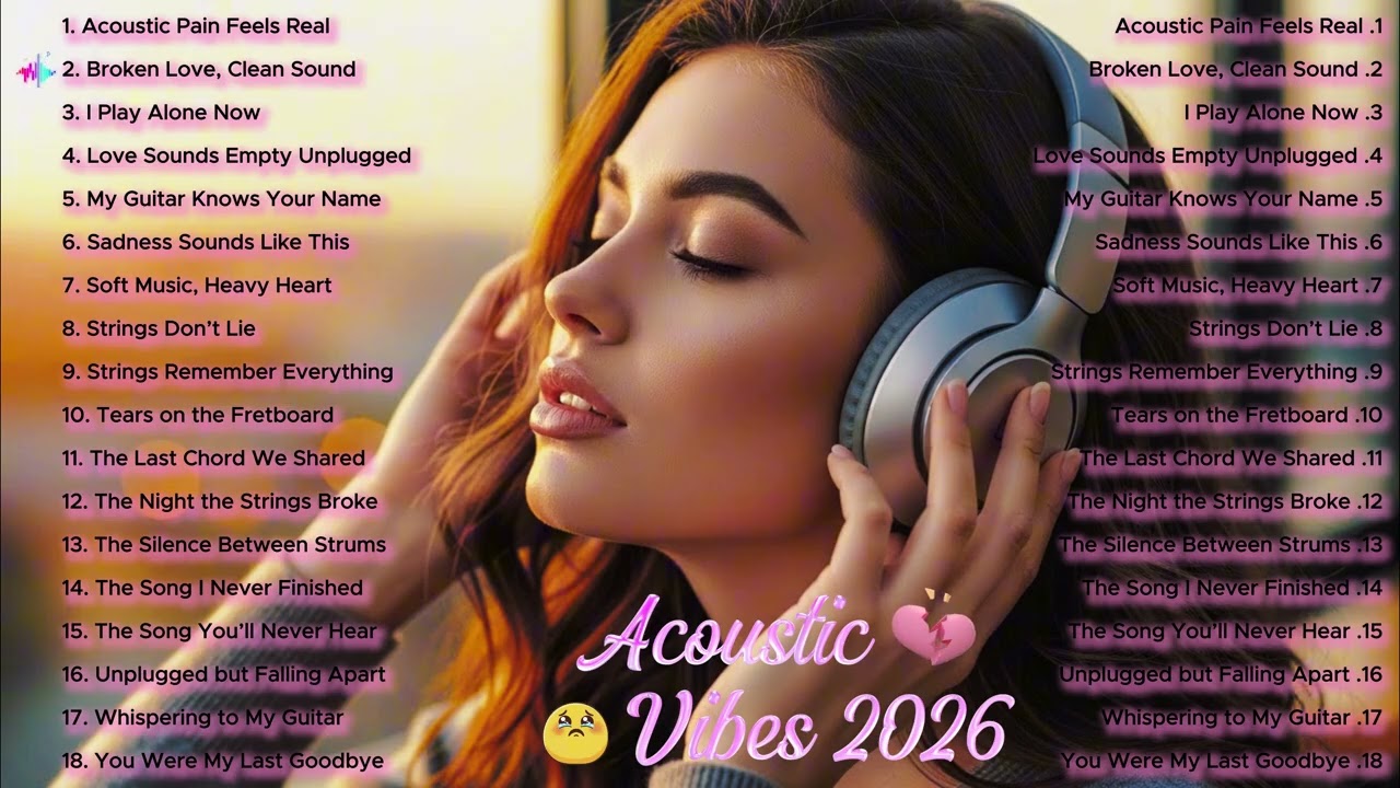 Acoustic Vibes 2026🔥🎧4K ( Lyrics ) | Relax Song 4K | Nonstop | Blue Echo