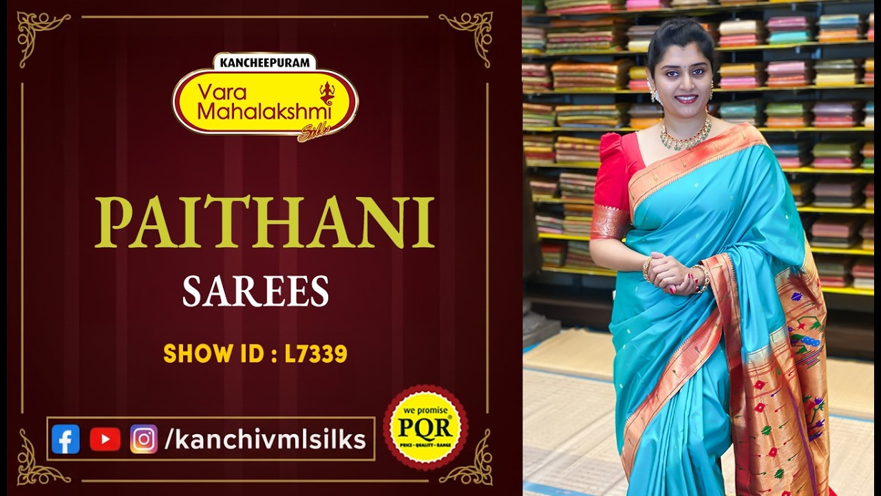 Paithani Sarees Collection | WhatsApp Number 89 0001 0002 | Kancheepuram Varamahalakshmi Silks LIVE