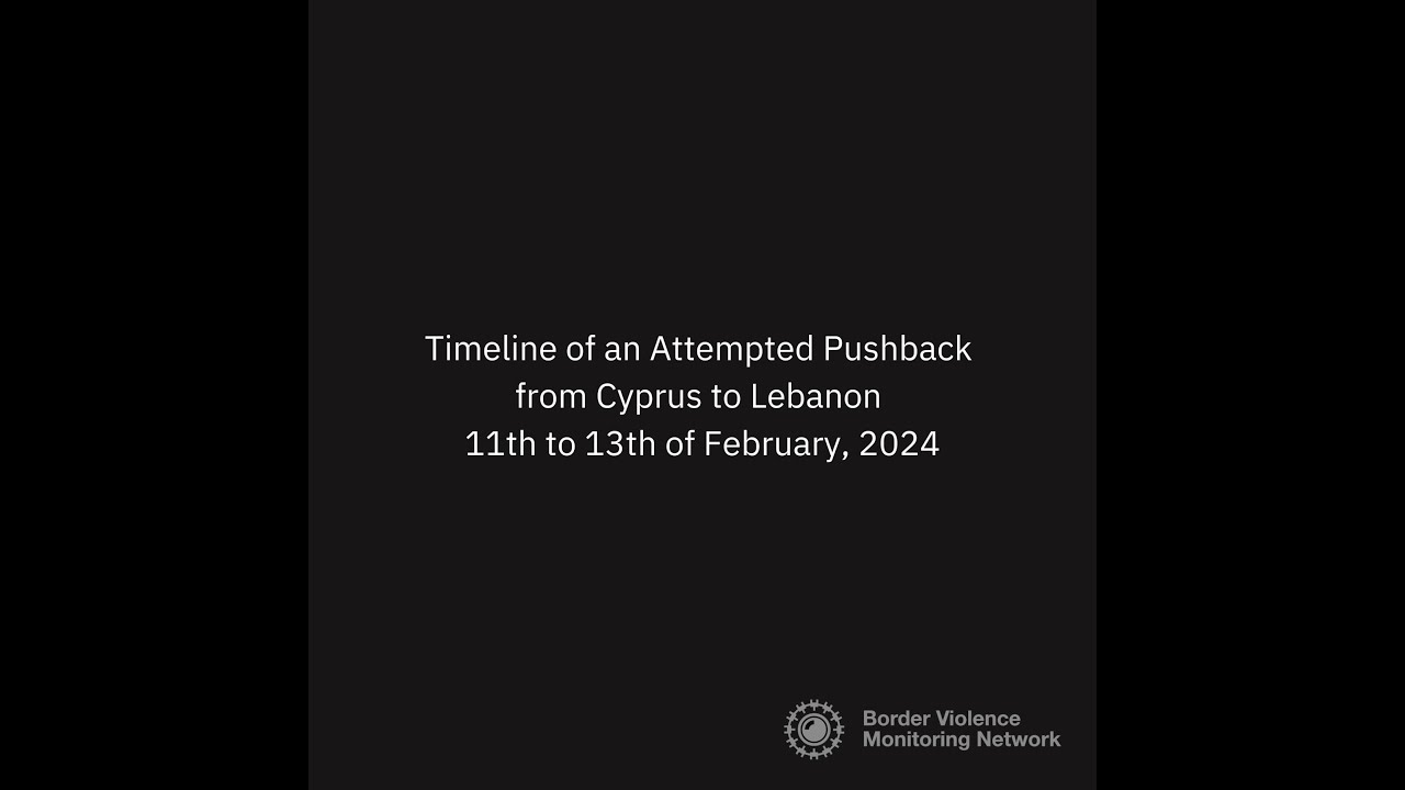 Timeline of an Attempted Pushback from Cyprus to Lebanon