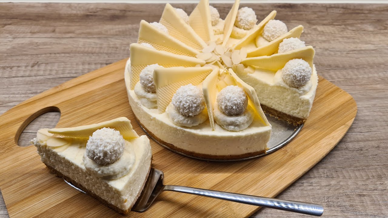 Raffaello sajttorta sütés nélkül /