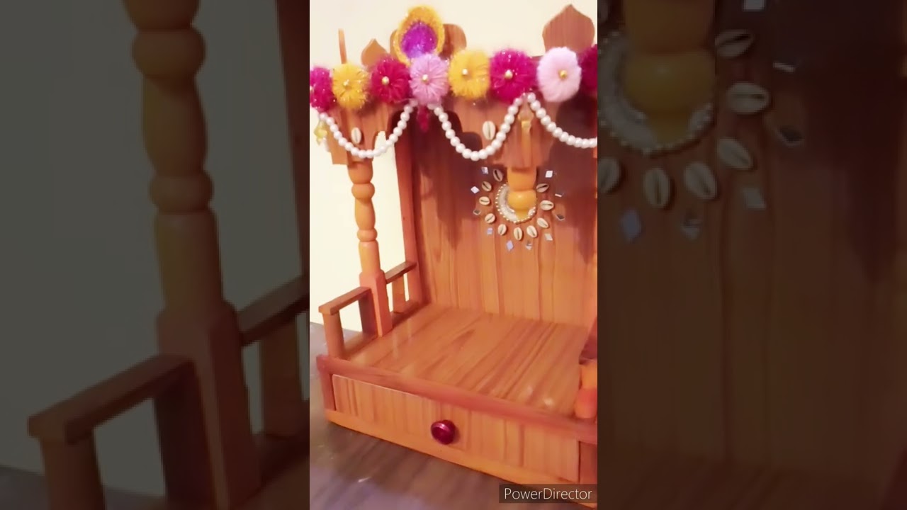 Mandir decorations /woolen Toran decorations ideas