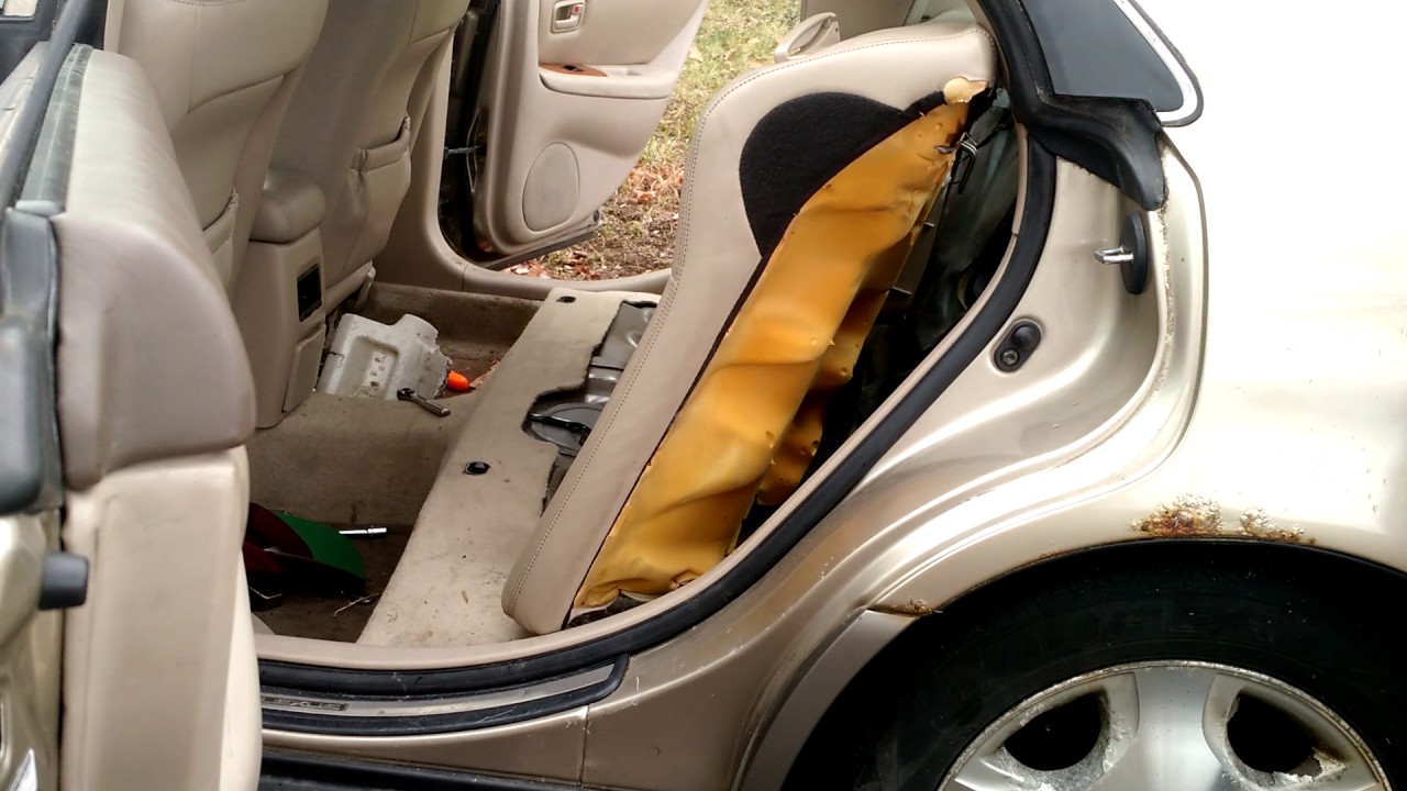 How to remove a rear bench seat on a 2000 Lexus es300