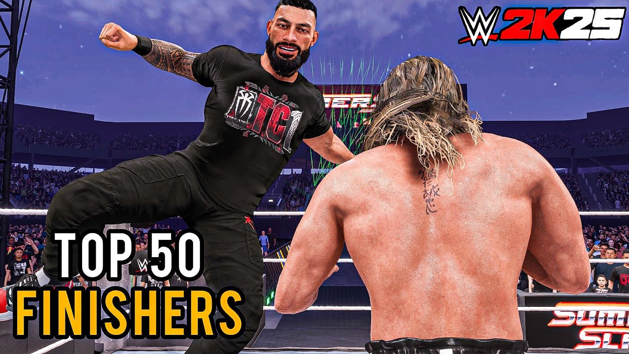 WWE 2K25 Best 50 Finishers You Need to See (WWE 2K25 Finishers)