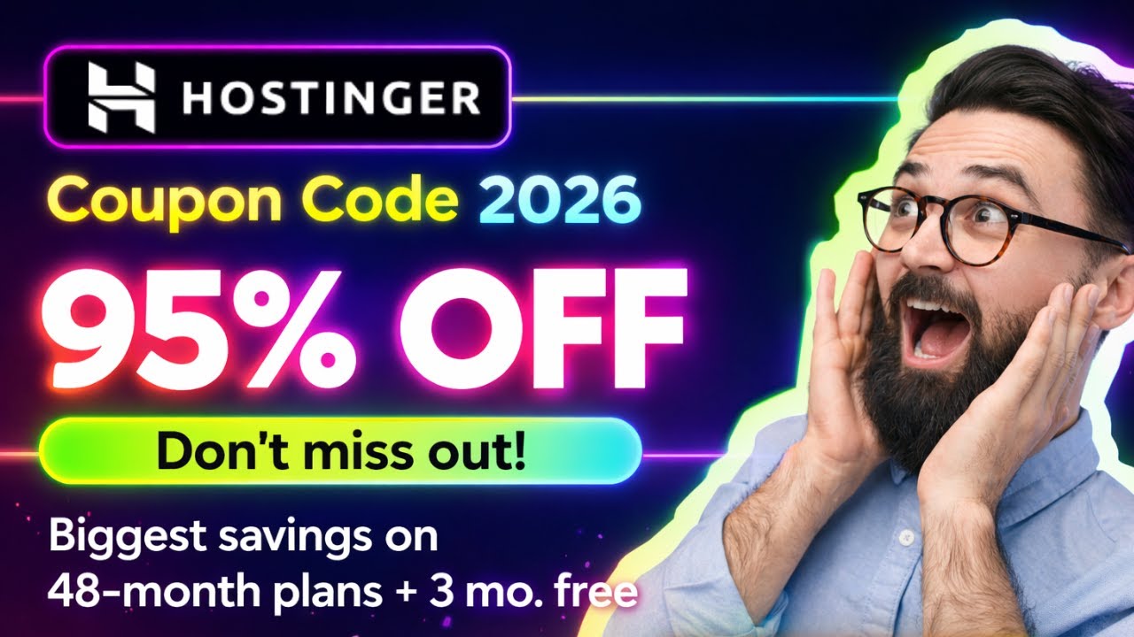 Best Hostinger Coupon 2026🔥 Lowest Price 🔥 MAXIMUM discount (95% OFF)